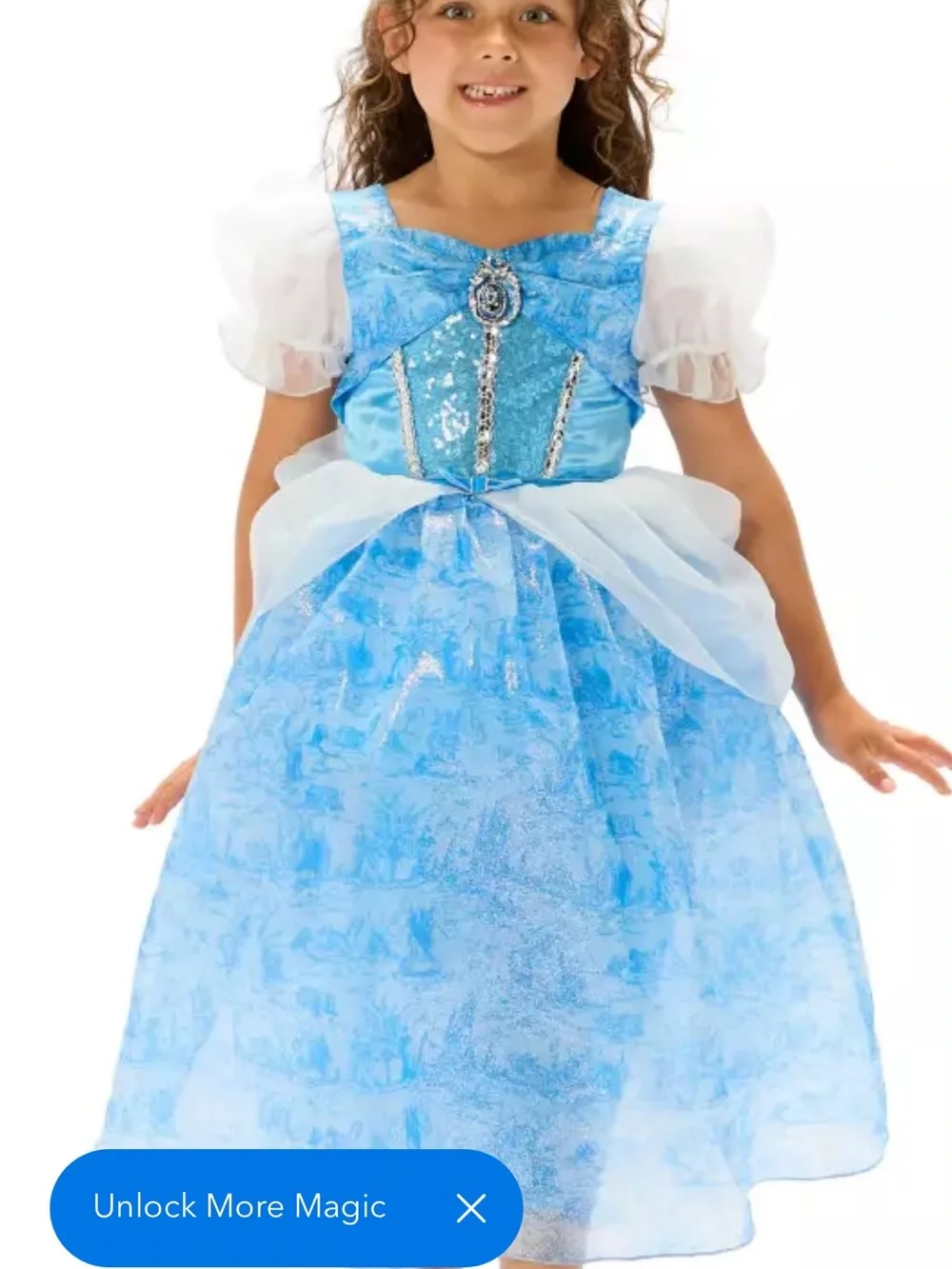 Disney store cinderalla dress party or Halloween 5T/6